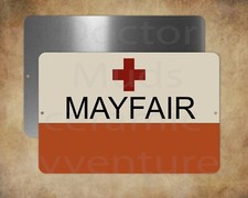  MAYFAIR Ambulance Metal Sign