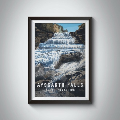 Aysgarth falls north - aysgarth, yorkshire