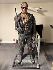 Life size Terminator Statue Arnold Schwarzenegger Endoskeleton Madam Tussauds