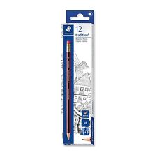 12 x Staedtler Tradition Pencils with Eraser Boxed HB grade
