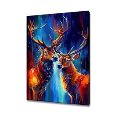 Stag Deer Colourful Painting