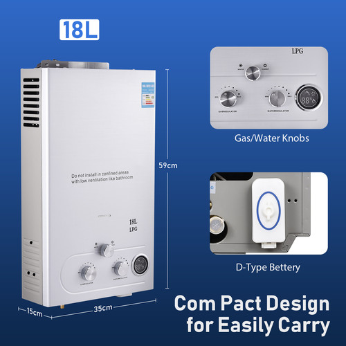 New 18l instant gas - 8/10/12/16/18l,