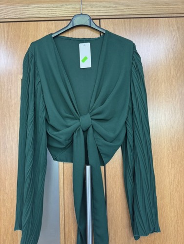 Moda green chiffon bolero - moda,
