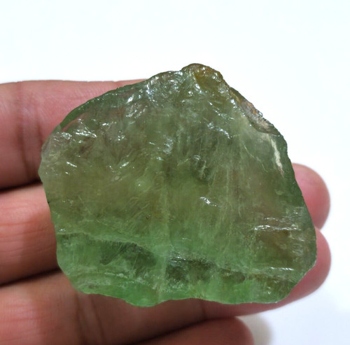 Natural green fluorite rough - natural,