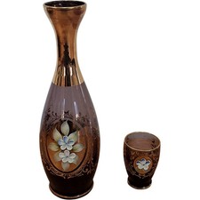 Vintage Glass Decanter Set