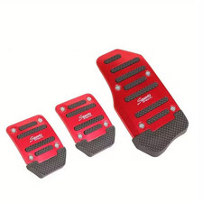 3pcs car pedal set aluminum - 3pcs,