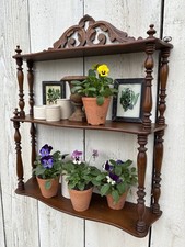 French Mahogany Wall Shelf 