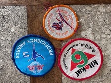 3 Vintage Gymnastics Badges Proficiency Awards, Associate Member 1997, Kitekat