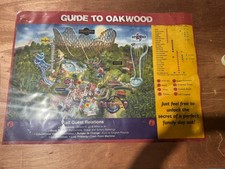 Oakwood Theme Park Map Poster 2000’s