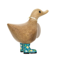 DCUK Sm Teal Floral Boot