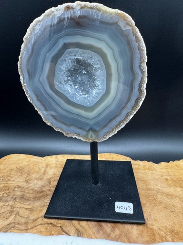 Crystal geode agate specimen - agate,