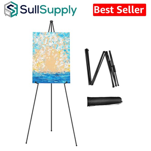 Folding adjustable easel stand - folding,
