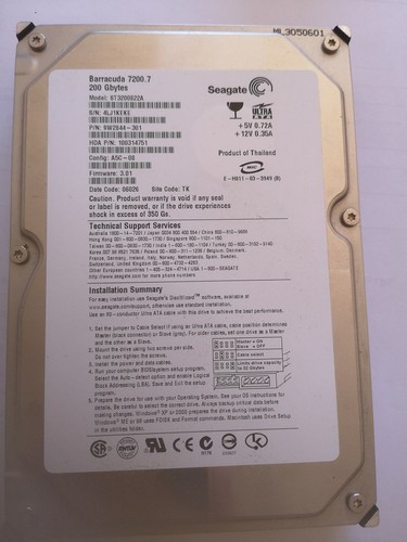 Seagate 7200 internal - 7200.7, hard