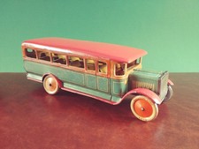 Rare 1930's Tippco TCO Tin Wind-up Touring Bus Tinplate