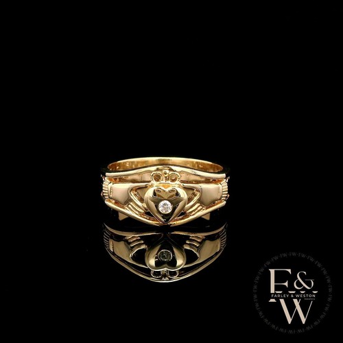 9ct gold claddagh ring - 9ct,