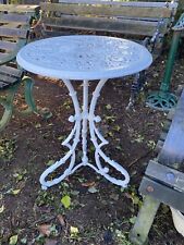 Cast iron Small garden Table White Victorian Foundry Uk Delivery