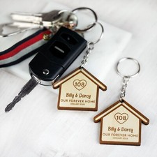 Personalised Wooden Keyring