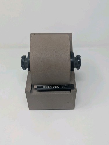 Vintage metal rolodex model - vintage, no