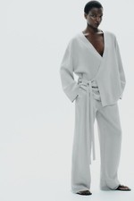 Zara Co Ord Set Light Grey