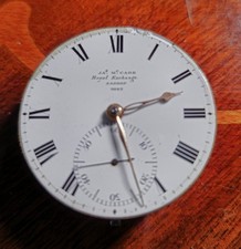 James McCabe London Rare Dublex Chain Wind, Gold Hands Circa 1820s Movement Only