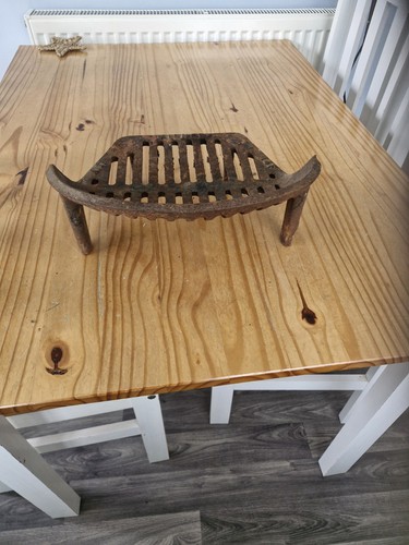 Vintage cast iron fire grate - fire,