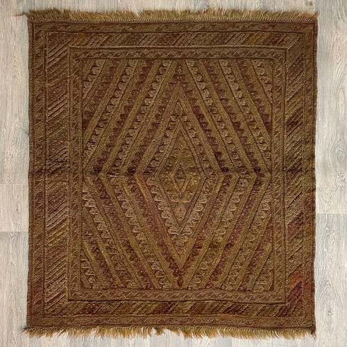 Brown afghan mushwani rug - afghan,