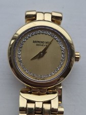 Raymond Weil Luxury Swiss Made 18K Gold Plated Ladies Watch