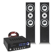 Fenton SHFT60B Tower Speaker System with AV120BT Amplifier | Home Cinema Sound