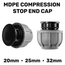 MDPE Compression Stop End Cap
