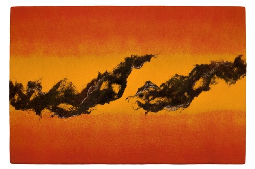Art wool felted - wool, wall