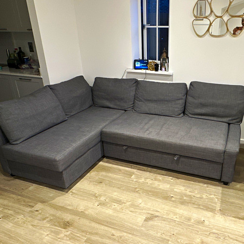 Ikea friheten grey fabric - ikea,