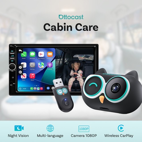 Ottocast baby car - baby, camera