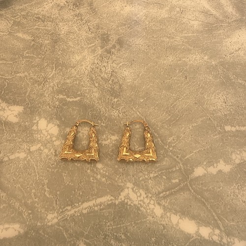 9ct gold earrings 375 solid - 9ct,