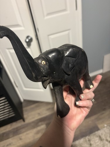 Vintage hand carved ebony - vintage,