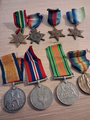 Ww1 ww2 original medals ri - &,