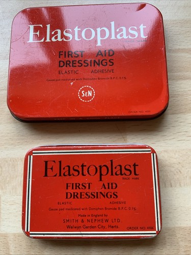 Two vintage elastoplast - two,