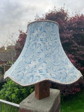 Large Vintage Blue & White Floral Light Shade Lampshade Standard Lamp