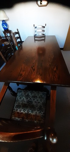 Dining table and - table, 6ft