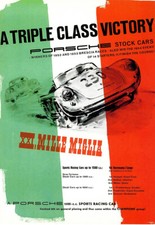 xxi Mille Miglia Porsche   Car Auto Race Deco   Poster Print