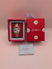 Ladies Cath Kidston Strawberries Light Blue Leather Strap Watch CKL006WUS