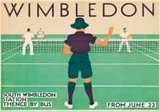 Wimbledon Tennis Poster