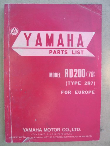 Yamaha rd200 type - yamaha, 2r7