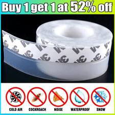 5M Seal Adhesive Silicone Draught Excluder Window Door Tape Weather Stopper UK