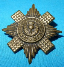 GENUINE THE SCOTS GUARDS REGIMENT BRITISH MILITARY CAP BADGE - 2 LUGS BRASS