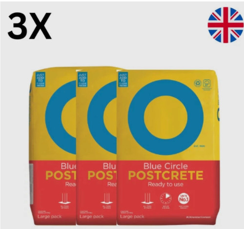 Blue circle postcrete - x,