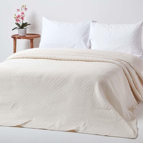 Cream cotton rich metelassé - cream,