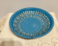 Vintage Blue Enamel Metal