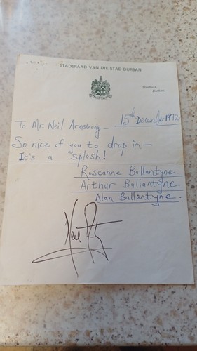 Rare neil armstrong signature - neil,