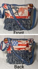 Handmade Boho Denim Fringe