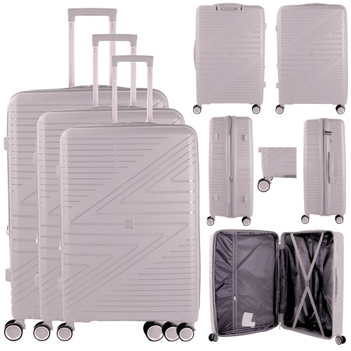 Piece suitcase set hard - suitcase, pp
